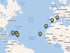 Mapa plavby