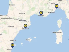 Mapa plavby